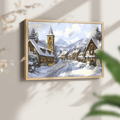 Chirstmas Art-CCXCIX -Framed Print - Restickable