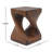 Twist Shape Side Table, Wood-Like Texture-1650353347
