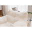 Chaise moelleuse avec mousse et tissu - convient aux espaces intérieurs modernes en blanc divers