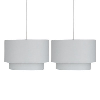 18 cm H Drum Cotton Pendant Shade ( Uno )