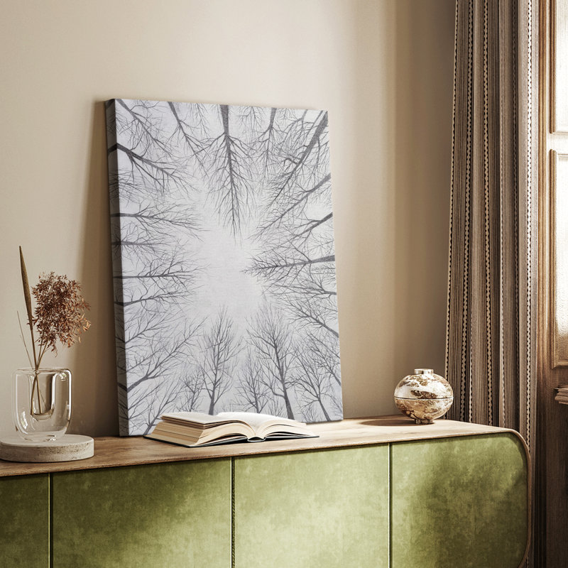 Deciduous Canopy I -Custom Wrapped Gallery Cavas, 18" H x 12" W