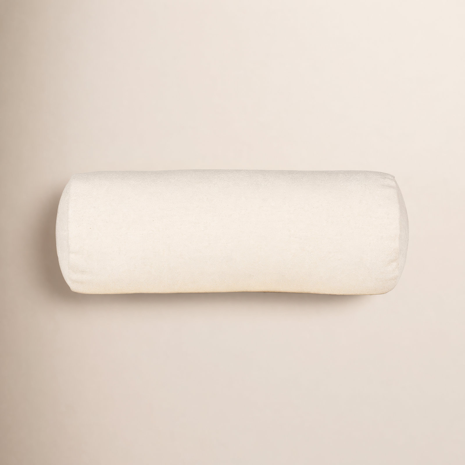 Cascade Throw Pillow, Cream, Bolster 8" H x 21" W