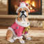 Décoration de Noël festive bouledogue français (pile incluse)-1387761296