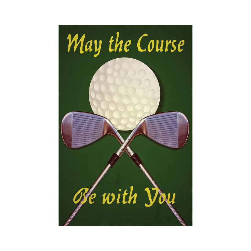 May The Course by Graffi*Tee Studios - Wrapped Canvas Painting, 20.32 cm H x 30.48 cm W