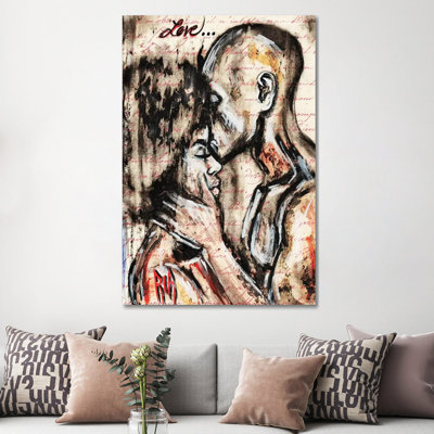 «Love Story» par l'artiste Ria - reproduction d'art
