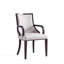 Ensemble de chaises de salle à manger rembourrées en cuir de hêtre Grand Grey