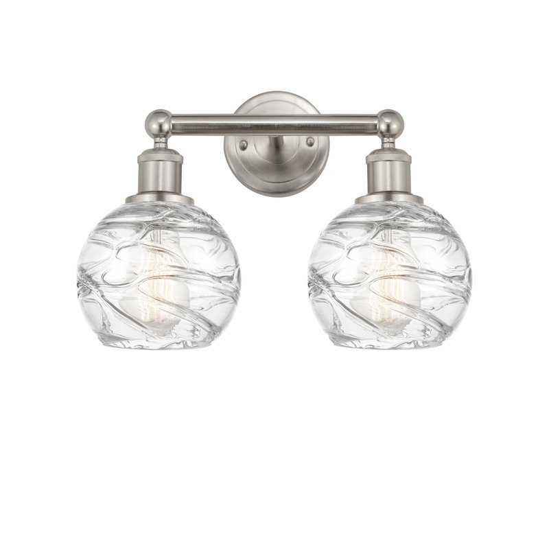 Cambria 2 - Light Dimmable Vanity Light, Brushed Satin Nickel, Clear