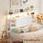 Wood Headboard with Led Lights & Charging Station-116602251-116602357