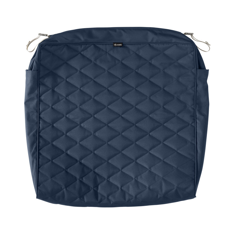 Ayvion Outdoor 3'' Bench Cushion Cover, Navy, 21" W x 19" D