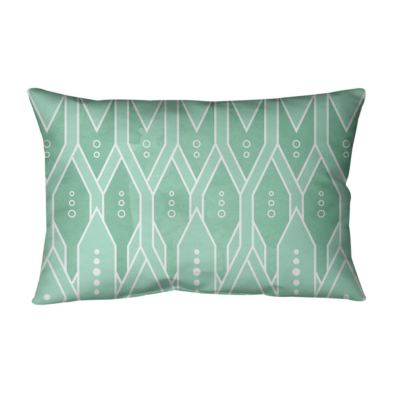 Coussin lombaire, 14 po x 20 po, Pas de bourre, Vert