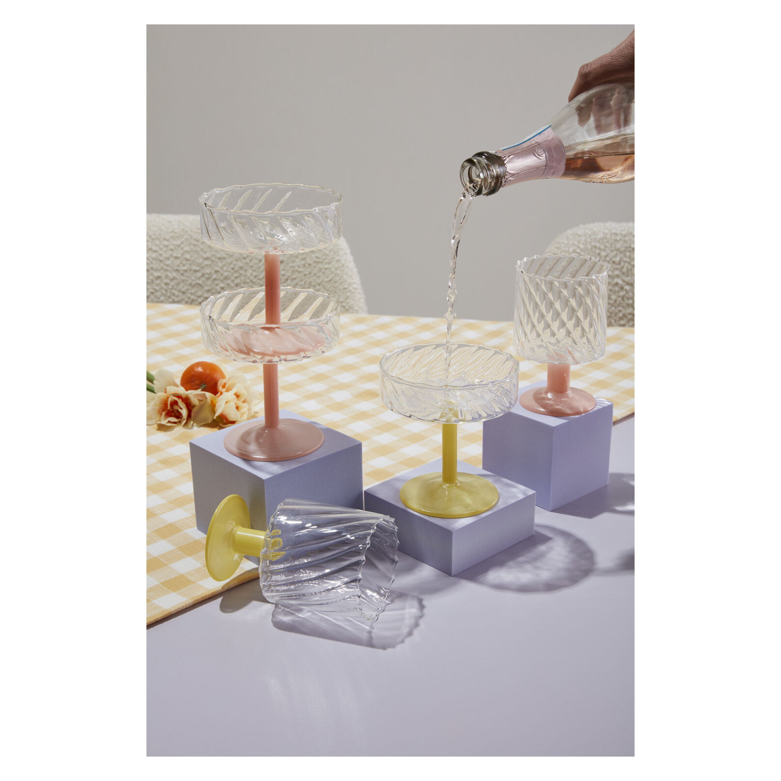 Tiburon Drinkware 4.25"x 4.5", Peach