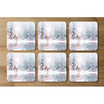 Square 6 Piece Coaster Set