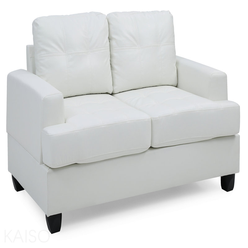 Causeuse charmante et transitionnelle blanche, White