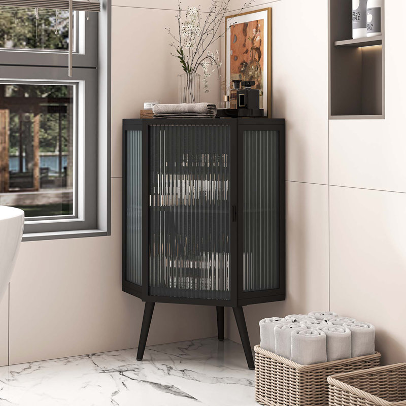 Armoire de salle de bain Lorreen, Noir, H 31,5 po x l 22,25 po x P 16,54 po