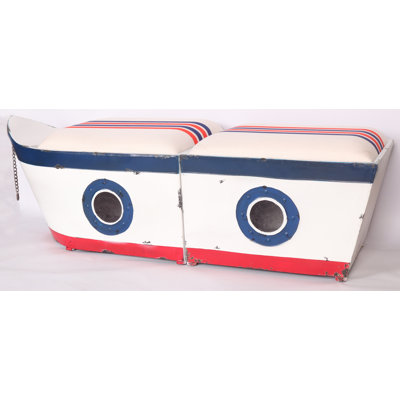 Boat Bench With Removable Cushions by Longshore Tides