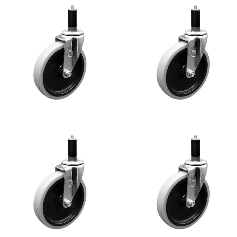 Thermoplastic Rubber Expanding Stem Caster