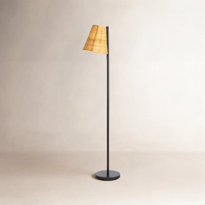 59" Cane Floor Lamp