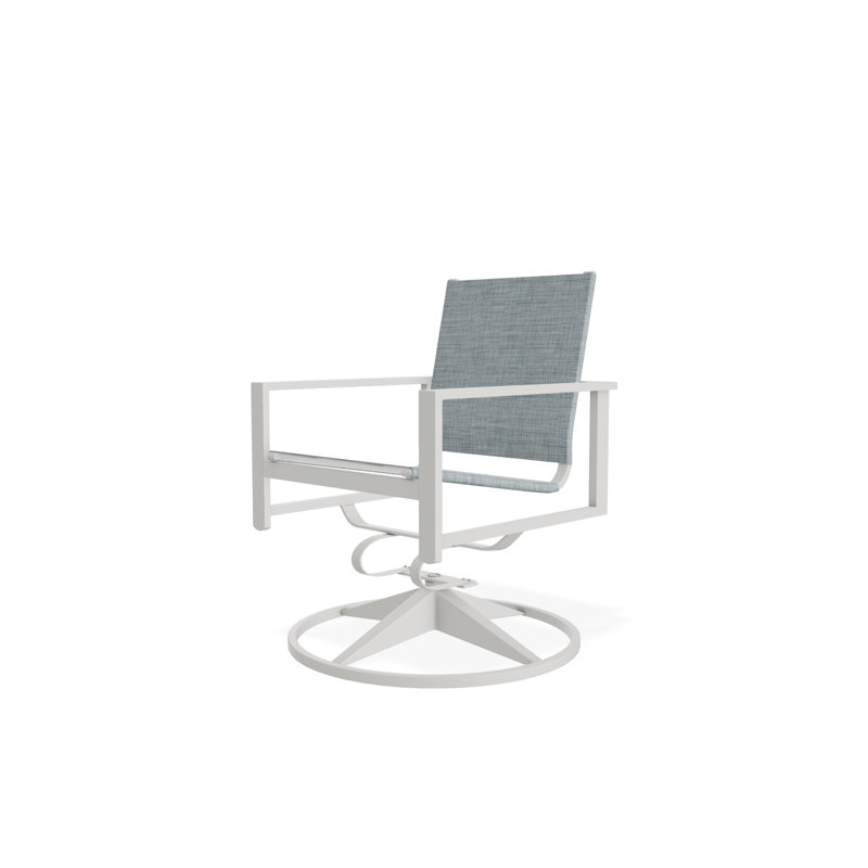 Tribeca Sling Swivel Rocker, Snow, Charm