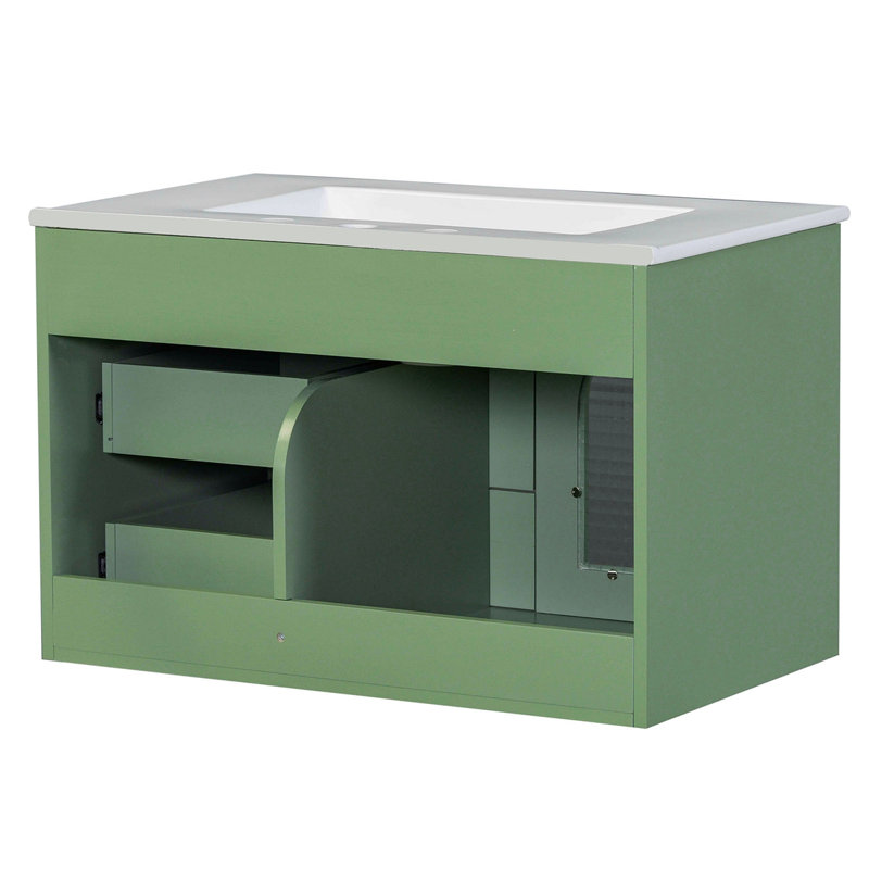 Ensemble de meuble-lavabo flottant avec lavabo