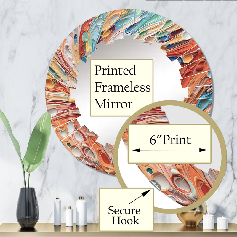 Burtle Circle Mirror, 32" x 32"