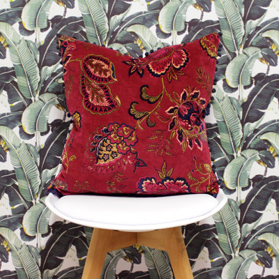Malisa Paisley Square Pillow Cover