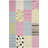 Kruetzen Geometric Handmade Tufted Blue/Pink Area Rug-21773742