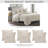 Aragoza Modern & Contemporary Polyester Standard Geometric Quilt-98343065-98343066