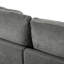 Canapé modulaire en chenille avec méridienne incurvée