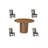 5-Piece Solid Wood Dining Set-452323134
