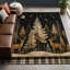 1 tapis décoratif de cerf et de flocons de neige pour la maison-132945918