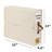 6 Pack Bed Sheet Organizers And Storage (Queen & King Size) Sheet Organizers For Linen Closet Under Bed Storage Sheets Set Organizers With Handle Window Foldable Bedding Storage Box Beige