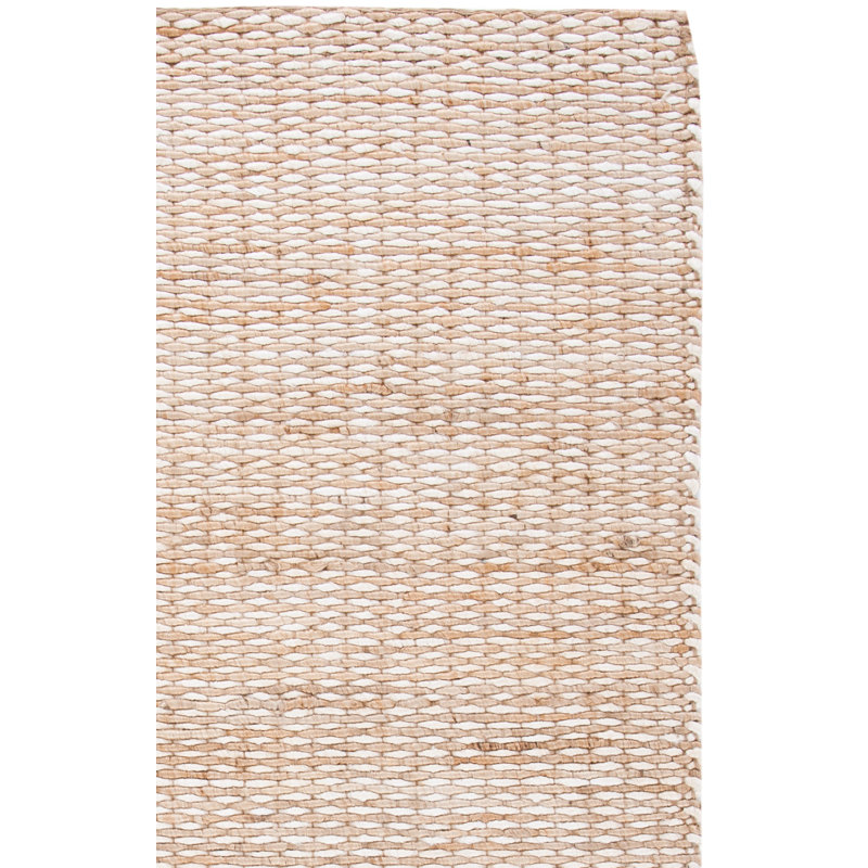 Andreu Natural Fiber Hand Woven Jute Rug, Rectangle 4' x 6'