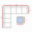 Canapé modulaire réversible en osier entièrement assemblé pour patio extérieur