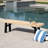 Wood Bench With Sophisticated Slat Panel And Weather Resistance Gorgeous Panels Characteristic