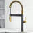 Edison Pro 20" H 1-handle Pull-Down 3-Function Sprayer Kitchen Faucet-93689083