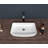 Wenty 15'' White Ceramic Rectangular Bathroom Sink