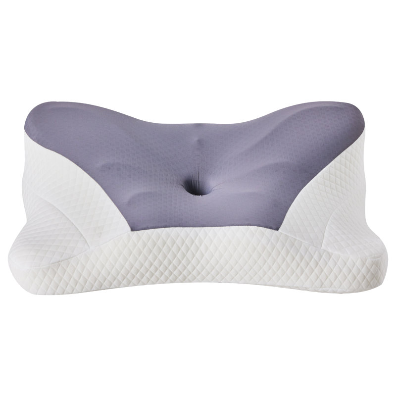 Kofi Memory Foam Plush Support Cooling Pillow, Queen, Dark Gray