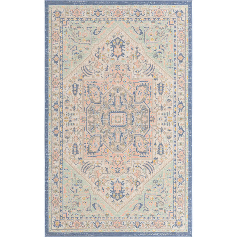 Denena Oriental Indoor Rug, Rectangle 5' x 8'