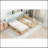 Twin Size Wood Daybed With Fence Guardrails And 2 Drawers, Split Into Independent Floor Bed & Daybed-507379948-507379949