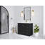 Boston 42 po X P 22 po De meuble-lavabo simple en fer forgé Quartz blanc