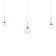Quest 3 Light Crystal LED Multi-Light Pendant