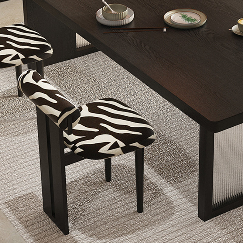 Grande table de bout en bois de frêne noir moderne, H 29,52 po x L 86,61 po x l 35,43 po