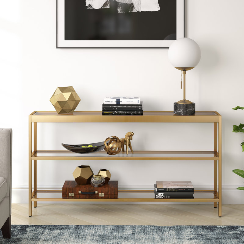 Console Alexis, H 29 po x l 55 po x P 10 po, Laiton