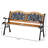 50" Patio Bench With Wooden Seat, , Relaxing For Garden, Deck, Lawn, Porch, Outside Pool, Natural-looking Outdoor 50", Wood And Metal Construction, Stylish Backyard, Pool Area, Antique-flourish
