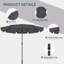 290cm Tilt Beach Parasol-713653261