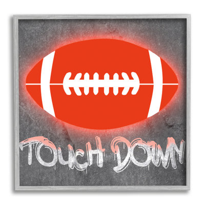 ba-869-Framed Touch Down Urban Sports Wrapped Canvas Print