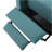 Teal Linen Push Back Chair For Elegant Home Décor-1165183693