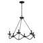 Lustre 6 lumières noir mat Moayad-402744476