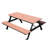 Outdoor HDPE Picnic Table Benches Set , Rectangle Patio Dining Table Bench Set, Anti-Rust Long Life Span-1380415377