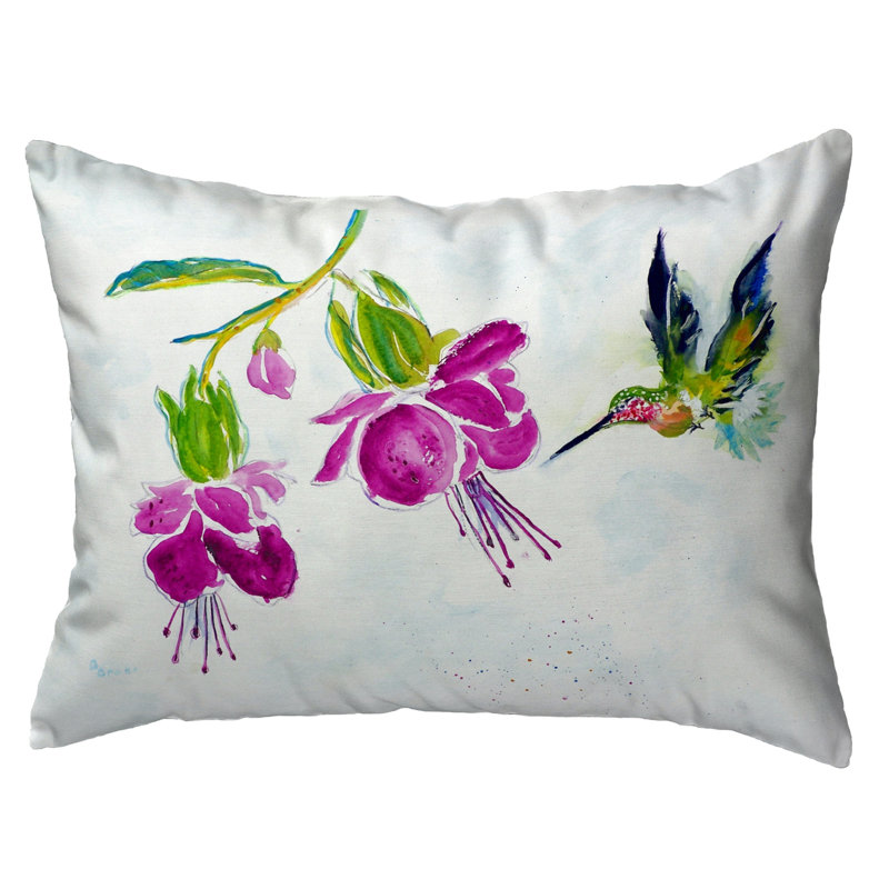 Outdoor Reversible Throw Pillow, 11"H x 14"W